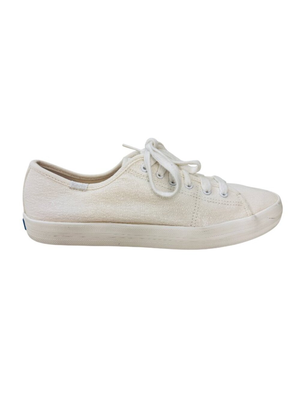 Keds White Iridescent Sparkle Low Tops